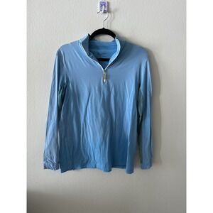 TAILORED SPORTSMAN Ladies IceFil Quarter-Zip Long Sleeve Shirt Blue Riding Flaw